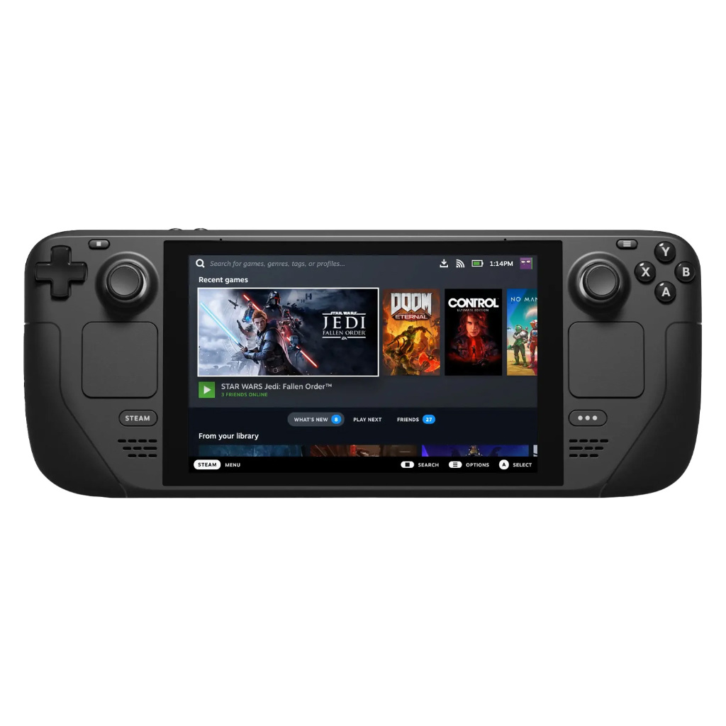 Console Portátil Valve Steam Deck 512GB 256GB 64GB / 16GB RAM Tela 7" - Preto