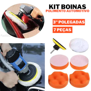 7 Peças Kit Polimento para Furadeira/Polimento de Carro/Kit de Esponja de Polimento