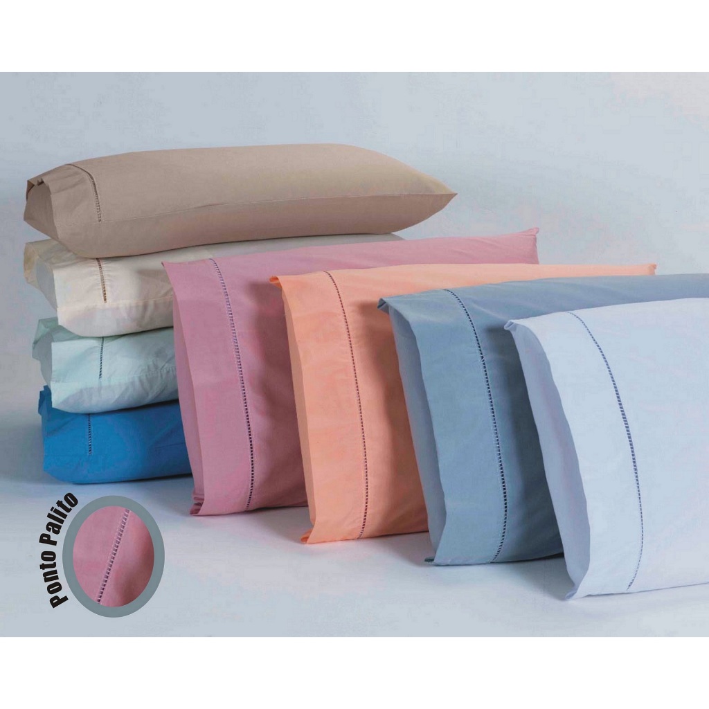 Kit 12 Fronhas 70x50cm Percal 100% Algodão 300 Fios Ponto Palito Cinza ...