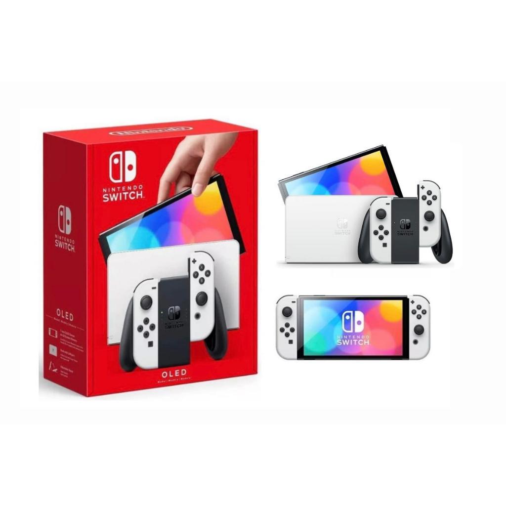 Nintendo Switch Oled 64gb Standard Cor Branco E Preto Lacrado