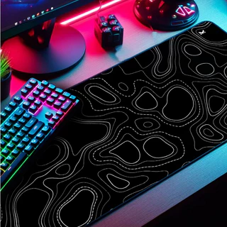 Mouse Pad Gamer Abstrato Marca Muleka Borda Costurada Diversas cores e Tamanhos