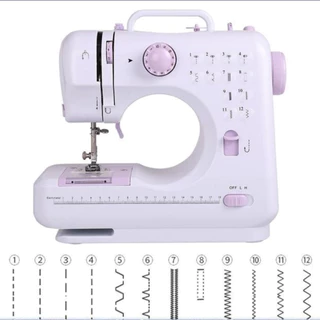 Máquina De Costura Elétrica Portátil 12 Pontos Bivolt 110v/240v