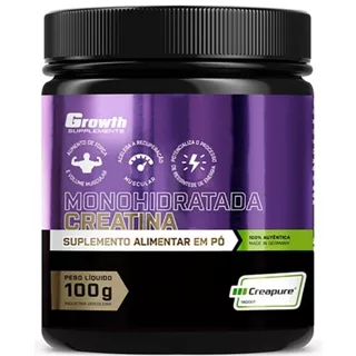Creatina Monohidratada Creapure ( 100g ) ou ( 250g ) Growth Supplements