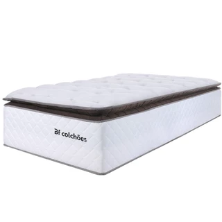 Colchão Solteirão Molas Ensacadas com Pillow Extra Conforto 97x203x38cm Premium Sleep - BF Colchões