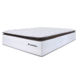 Colchão Casal Molas Ensacadas com Pillow Top Extra Conforto 138x188x38cm Premium Sleep BF Colchões
