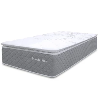 Colchão Solteiro Molas Ensacadas com Pillow Top Extra Conforto 88x188x38cm BF Colchões