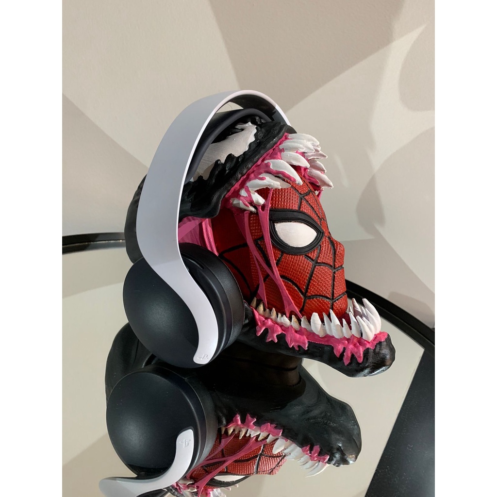 Suporte para Headset fone de ouvido - Venom e Homem aranha