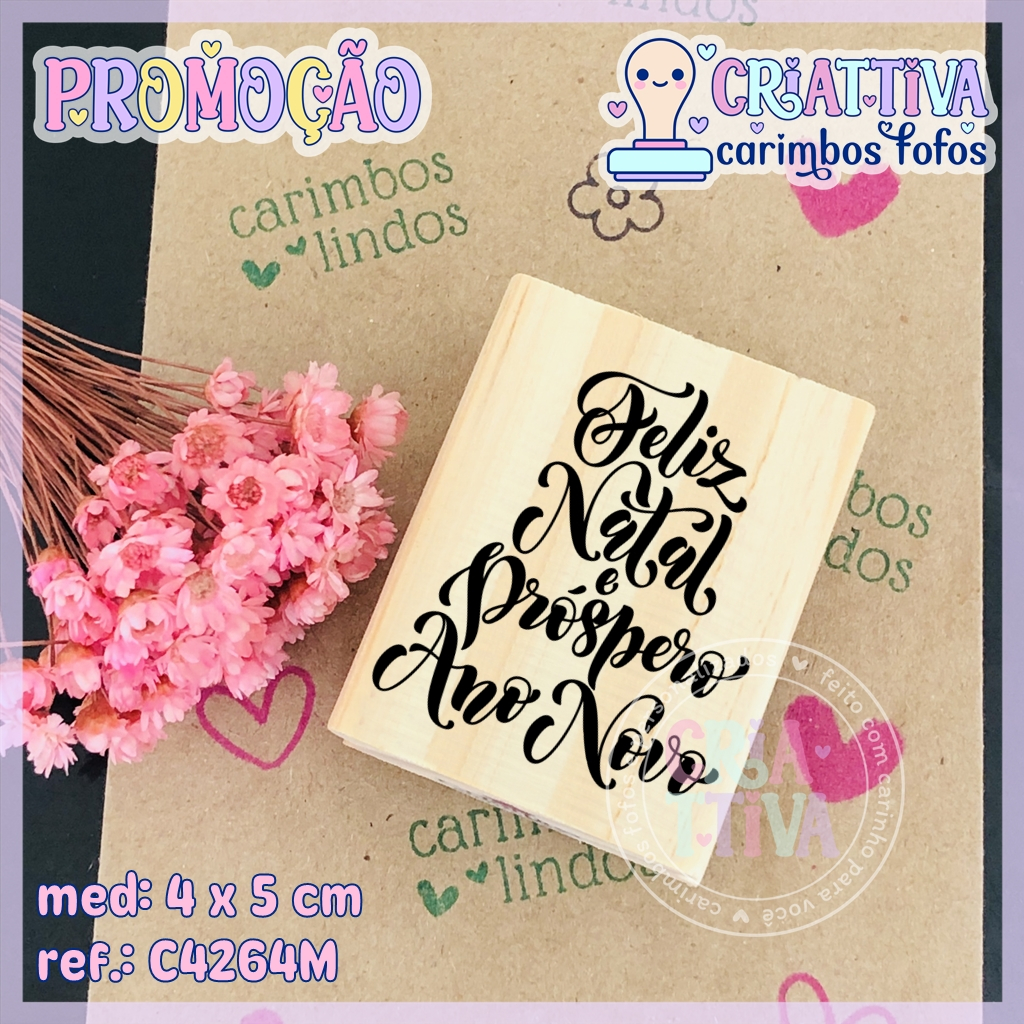 Promo O Carimbo Feliz Natal E Pr Spero Ano Novo Ref C Shopee Brasil