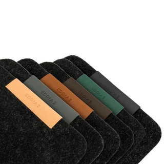 MousePad De Feltro Com Porta Caneta em Couro Sintético Para Escritório 90x40 70x30