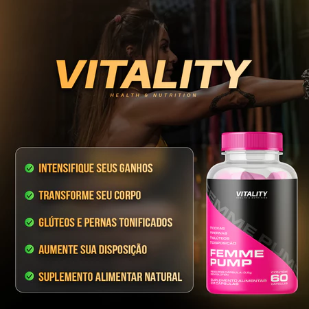 Testo Feminino Pump 60 cápsulas Glúteos Pernas Curvas Fitness - Vista 2