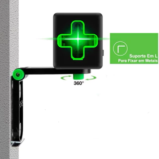 Suporte Para Nível A Laser Com Imãs Magnético 1/4 Para Parede 180 Graus