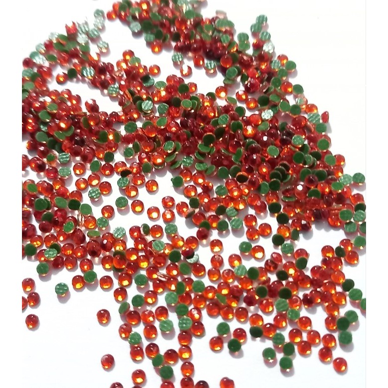 1000 Strass S6 Hotfix 2,1mm Couleur N°212 AH Hématite Bleu - Foto 3