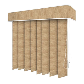 CORTINA PERSIANA VERTICAL MARROM - Inumeros Tons de Marrom