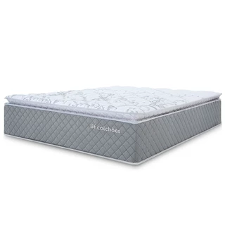 Colchão Casal Molas Ensacadas com Pillow Top Extra Conforto 138x188x38cm BF Colchões