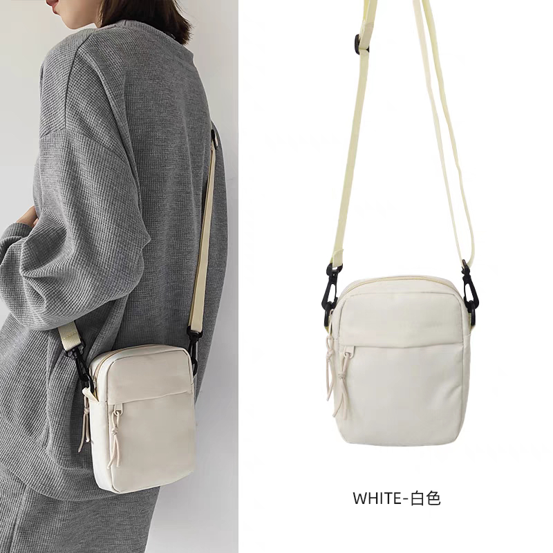 SCRE:EN ＜MINI SHOULDER BAG＞　white Mini Bolsa Shoulder Bag Transversal Sport Compact Alça Lateral