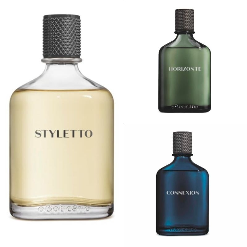 Perfumes O Boticário 100ml – Connexion, Horizonte, Styletto | Masculino Original em Oferta na Shopee