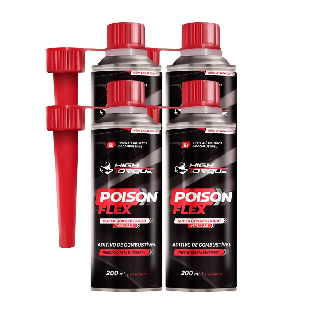 Combo Nervoso: Aditivos De Combustível Poison High Torque (4un