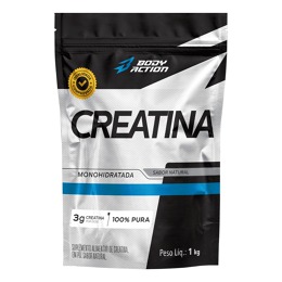 Creatina Monohidratada 1kg - 100% Pura - Bodyaction