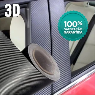 Adesivo Vinil Fibra de Carbono 3D, 1m x 10cm A Prova D’Água envelopa. Automotivo, Móveis e Geladeira em Oferta na Shopee