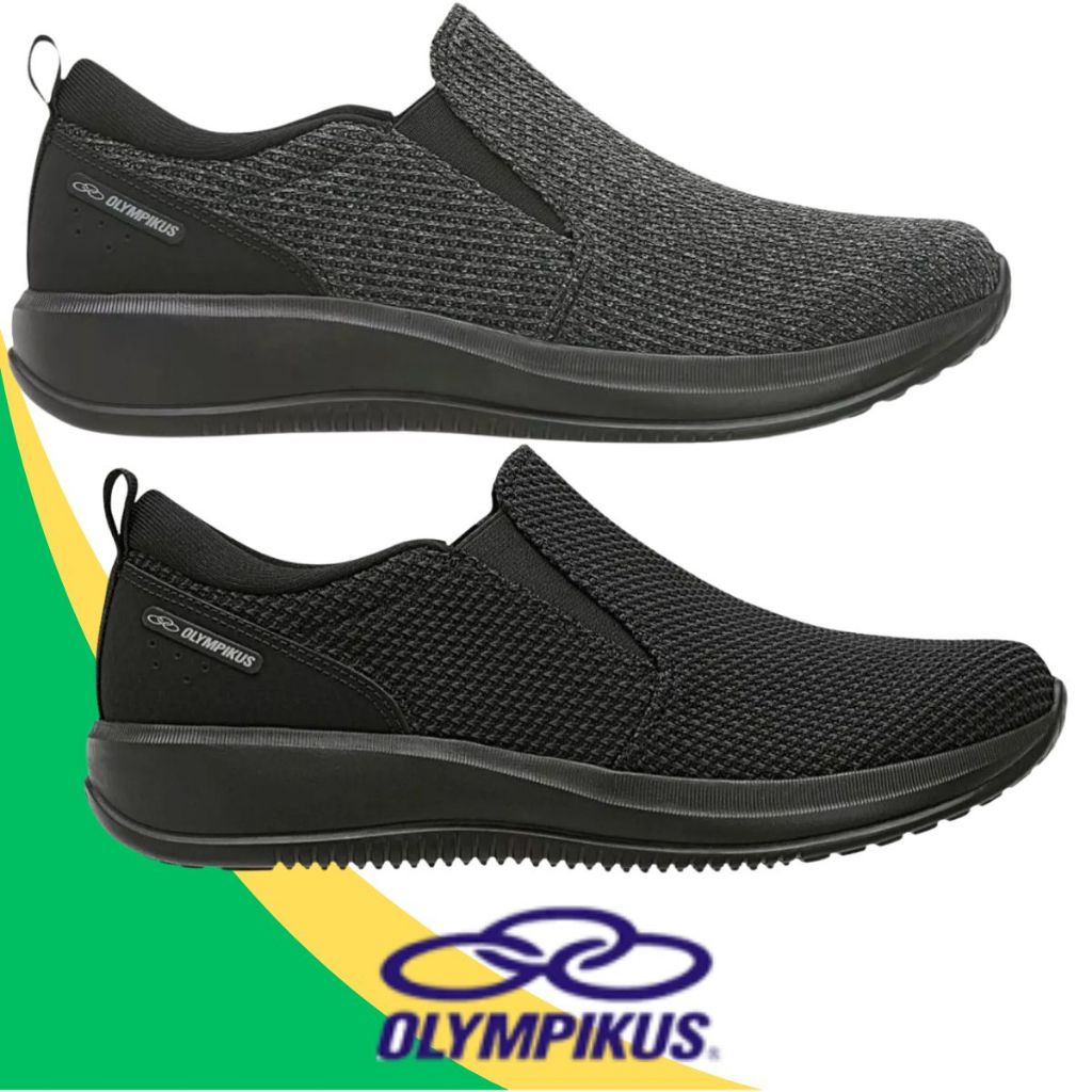 Tênis Ortopédico Masculino Sem Cadarço Olympikus Lap Palmilha Feetpad ...