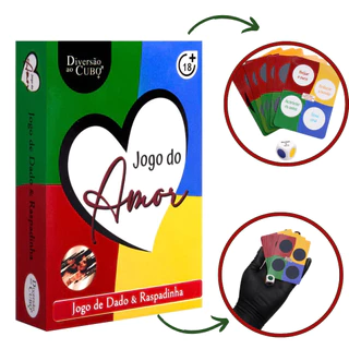 Jogo de Cartas Raspadinha do Amor Com Dado Para Casais Diversão Ao Cubo em Oferta na Shopee