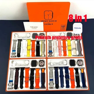 2024 S100 Ultra 9 Novo Smartwatch 8 Em 1 Alças 49mm Tela De Toque Completo Esporte
