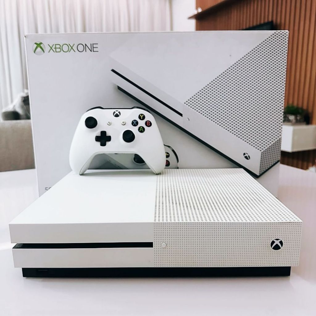 Xbox One S Video Game Console 512GB Na Caixa + Jogo + NF | Shopee
