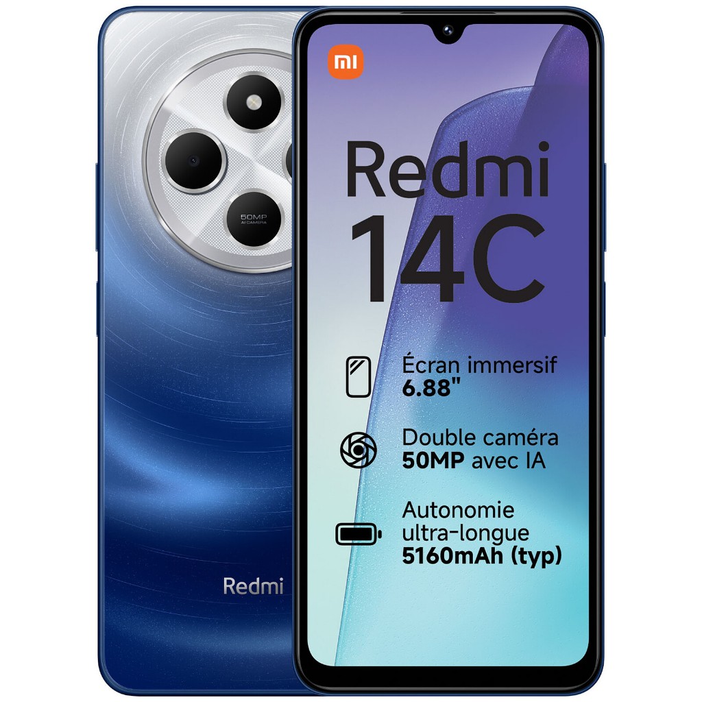 Smartphone Xiaomi Redmi 14C Negro Ocaso (Preto) 4GB RAM