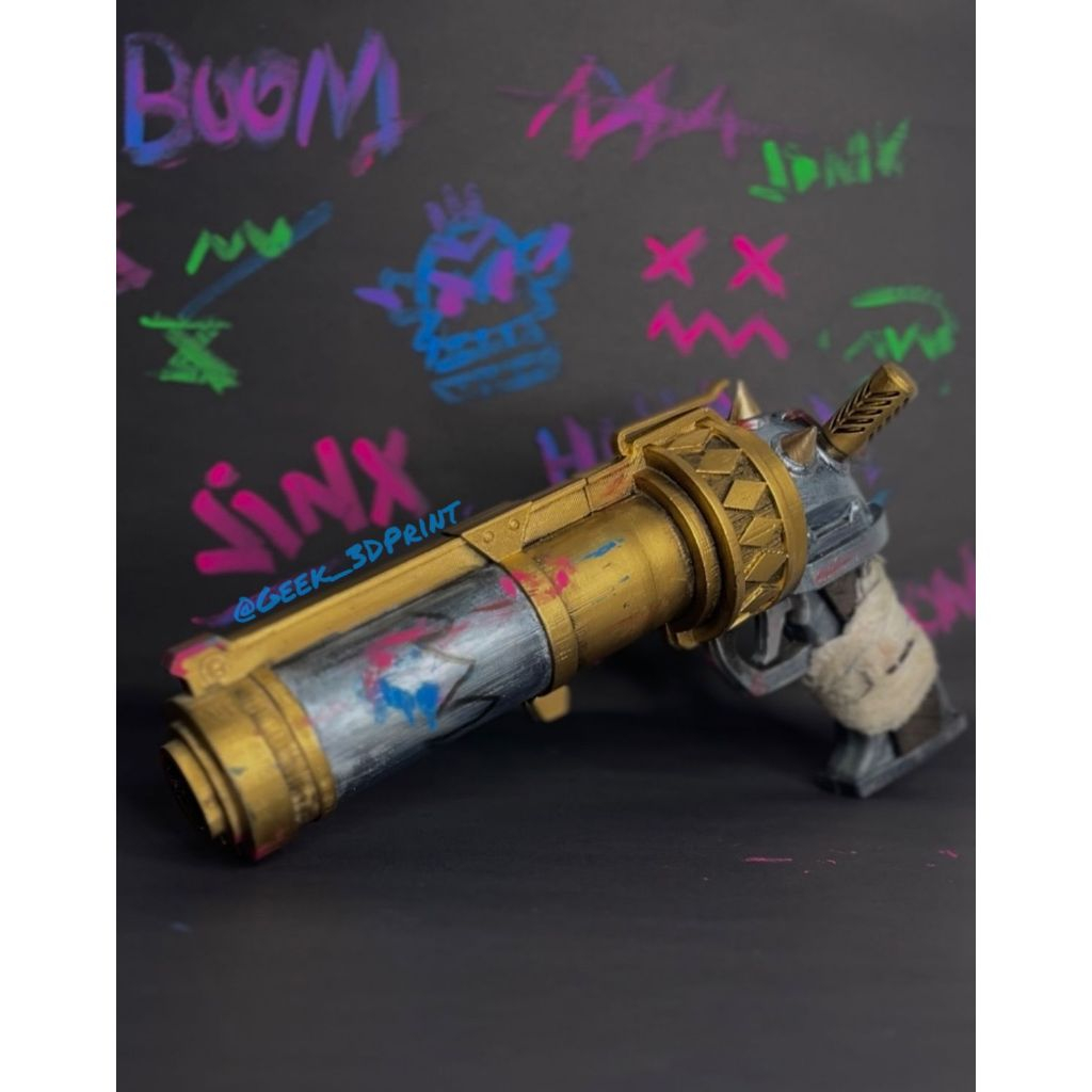 Zap Jinx Arcane - League of Legends - Cosplay - Impressão 3D