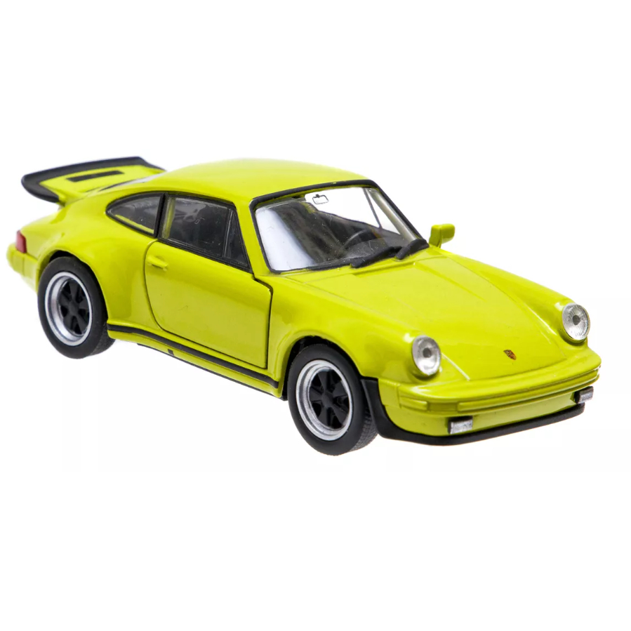 Miniatura porsche 911 turbo abre portas em metal 1/36 de primeira