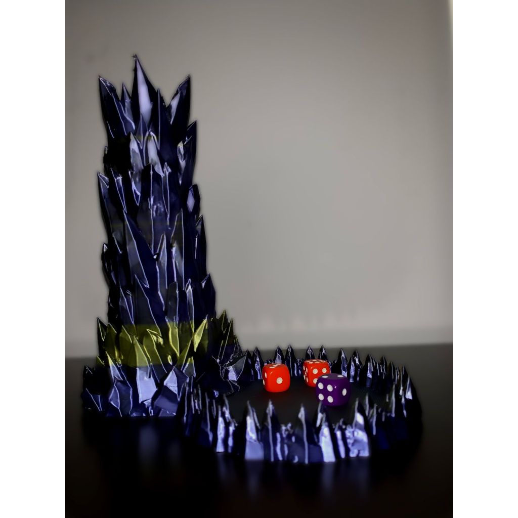 Torre de dados geometrica Rpg/Jogo Tabuleiro - Impressão 3D