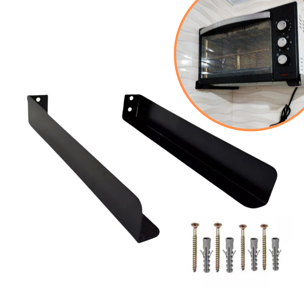 Suporte Multiuso de Parede para Microondas, Impressora e Caixas de Som | Organize Seu Espaço!