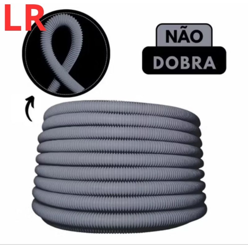 conduíte reforçado 5/8 polegadas 50 metros cinza amarelo preto laranja ...