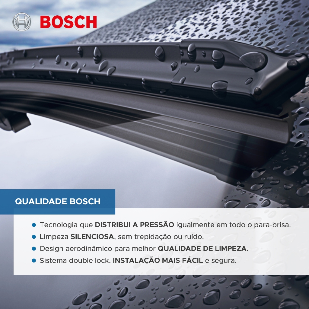 Palheta Limpador Parabrisa Original Bosch Nissan Versa 2021 a 2024