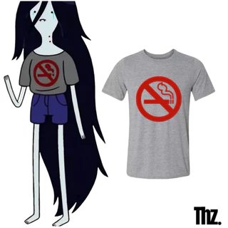 Camiseta Unissex em Algodao Proibido Fumar da Marceline A Rainha dos Vampiros
