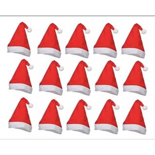 Gorro Do Papai Noel Ideal Para Festas Natalina Kit Com Unidade Material Liso De Feltro