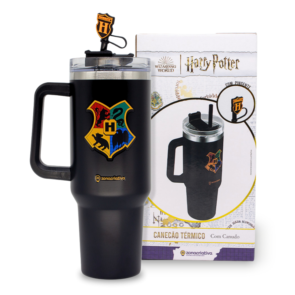 Canecão Copo Caneca Tumbler Térmico Presente Harry Potter Hogwarts 1,15l Em Inox