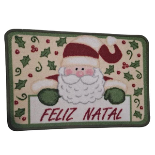 Tapete Porta Natalino - Decoração Papai Noel 40cm x 60cm