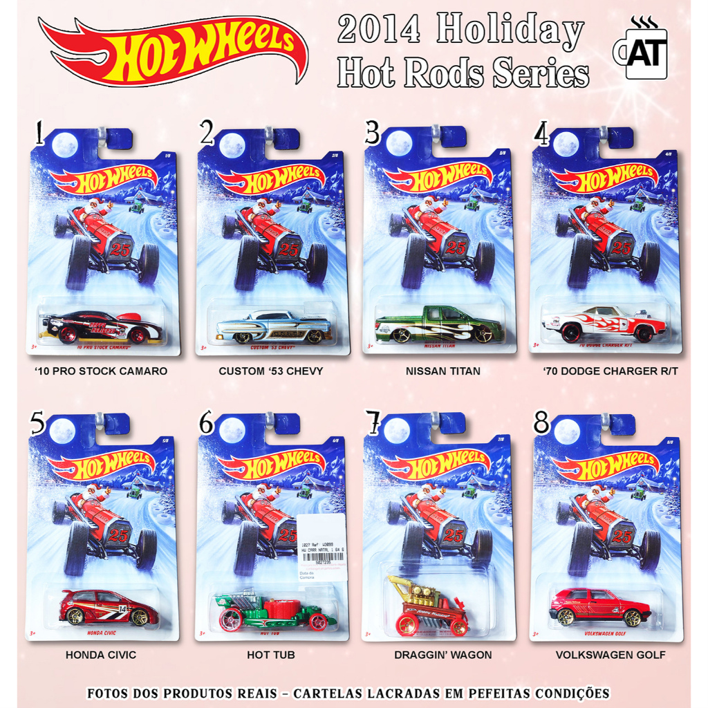 Miniaturas Hot Wheels - Coleção 2014 Holiday Hot Rods Series