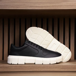 Tenis Masculino Casual sneakers Moderno Branco Sola Alta Tratorada Lançamento
