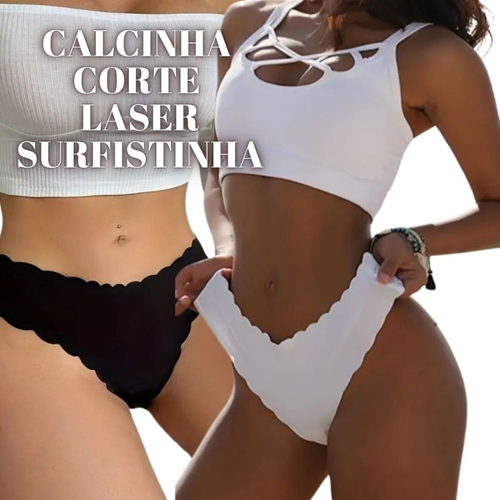 KIT 10 CALCINHA CONFORTO CORTE A LASER NAO MARCA NA ROUPA LINGERIE SEXY