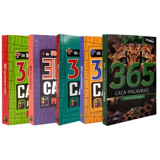 kit 365 caça palavras - 5 Livros