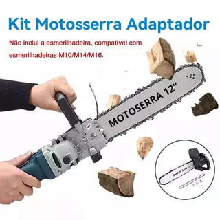 Kit Motosserra Adaptador Para Esmerilhadeira Angular Aço 12 pol para envio imediato