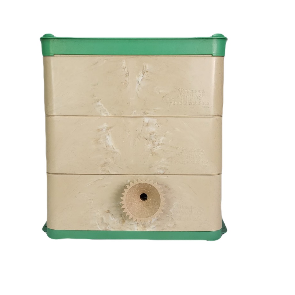 Caixa de Abelhas INPA 3 Módulos 15x15 Com Bico Serrilhado