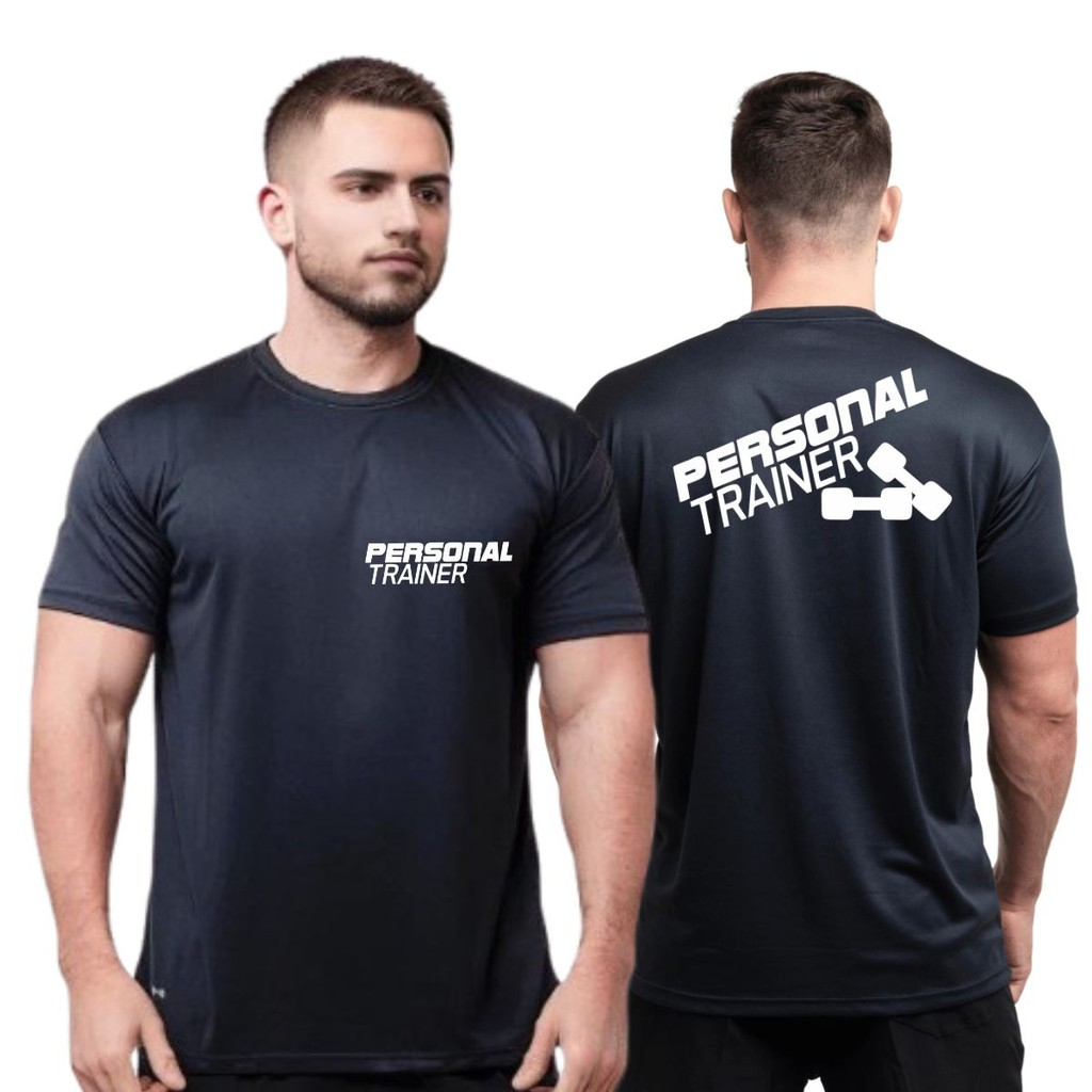 Camiseta Masculina Dry Fit Personal Trainer Academia Treino Uniforme ...