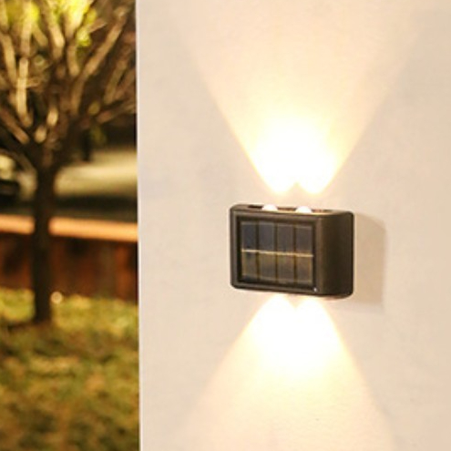 4 LED À Prova D'água Para Jardim Muro e Varanda Luminária Solar De Parede