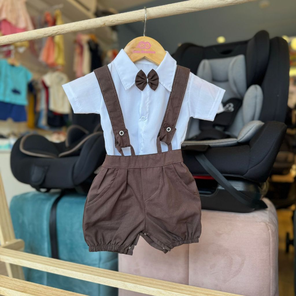 Conjunto Social Masculino 100% Algodão Roupas Para Bebê Shopee