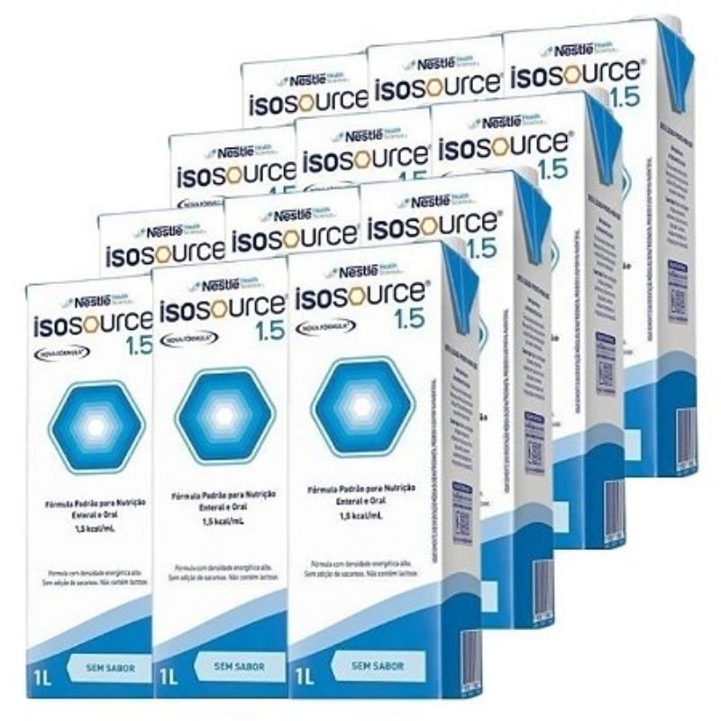 Isosource 1.5 Nestle Kit com 12 unidades | Shopee Brasil