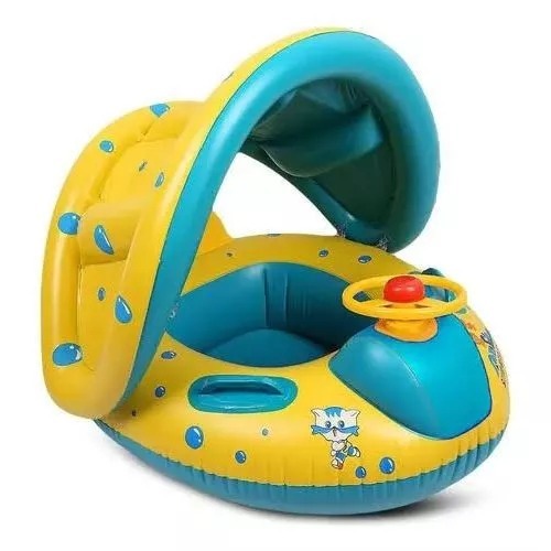 80 CM Boia inflável. Boia para bebês. Boia infantil com proteção solar ...