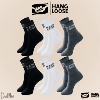 Kit com 6 Pares de Meias Esportiva Lisa Modelo Cano Médio Hang Loose Calcanhar Verdadeiro Básica em Oferta na Shopee